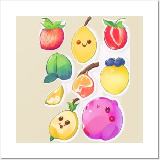 Funny Fruits Posters and Art